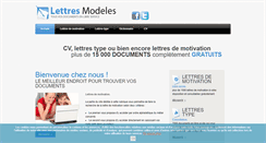 Desktop Screenshot of lettres-modeles.fr