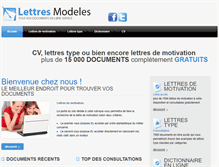Tablet Screenshot of lettres-modeles.fr